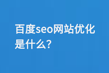 百度seo網站優化是什么